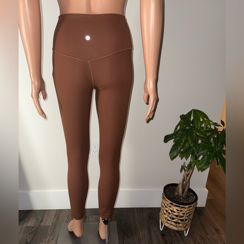 Lululemon Athletica Brown Leggings High-Waisted Streamlined - Picture 3 of 4